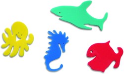 Edushape Badespielzeug Fischspaß - 4 Angelruten und 36 Fische in der Schachtel