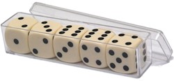 HOT Games Dobbelsteen 5 stuks 16mm in p doos VE6