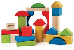Brio Holzbausteine Set 25-teilig - bunte Bauklötze Spielzeug