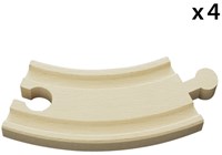 Brio gerade Schienen mittellang - Eisenbahn Erweiterungsset 33335-2