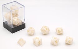HOT Games Dobbelstenen Wit Parelmoer 7 set Brick