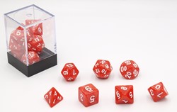 HOT Games Dobbelstenen Rood Parelmoer 7 set Brick