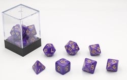 HOT Games Dobbelstenen Paars Parelmoer 7 set Brick