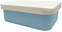 Smikkels boîte à lunch inox avec couvercle en silicone 900ml bleu - enfant