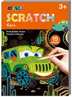 AVENIR Scratch Art Book Mini A6 - Voitures