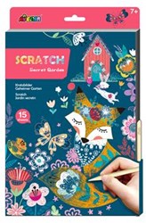 Avenir Scratch Art Buch A4 geheimer Garten kreatives Zeichnen 15 Seiten
