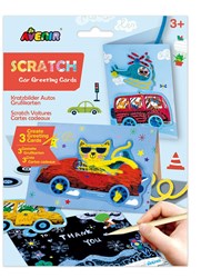 AVENIR Scratch Art – Grußkarten – Autos