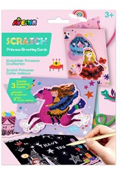 AVENIR Scratch Art – Grußkarten – Prinzessinnen