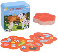 Petit Collage jeu de cartes - jeu de réflexes rapides animaux pour enfants