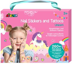 Avenir Nail Art - Stickers ongles licorne pour enfants - jouet créatif