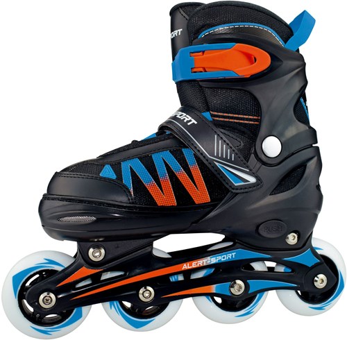 Alert Inline Skates Rollschuhe blau orange Größe 39-42 verstellbar-2
