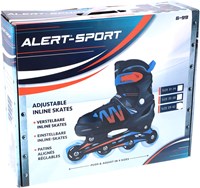Alert Inline Skates Rollschuhe blau orange Größe 39-42 verstellbar