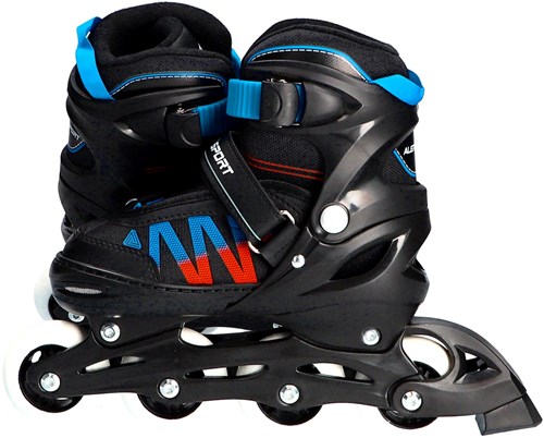 Alert Inline Skates Rollschuhe blau orange Größe 39-42 verstellbar-3