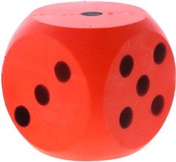 Speelgoed 190/606 RED - wuerfel Soft, 16 cm, rot