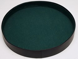 HOT Games Dobbelpiste rond zwart vinyl m.gr.vilt 26cm