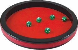 HOT Games Würfelbahn 40 cm.zw.MDF/rot.vilt
