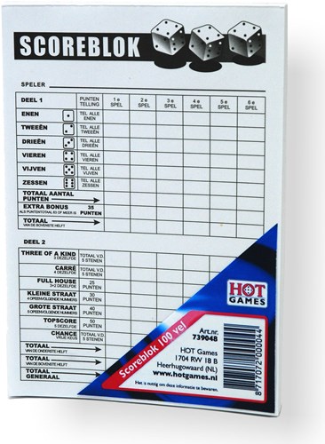 HOT Games Dobbelbloc 100 vel gesealed in plastic. - VPE 10