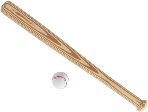 KiddyGo Baseballschläger mit Ball - Schaumstoff Spielzeug für Kinder-2