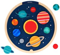 Petit Collage puzzle en bois système solaire - jouet éducatif pour enfants