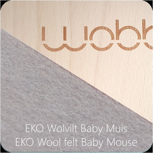 Wobbel Balance Board Original Baby Mouse Filz - FSC Buchenholz Spielzeug-2