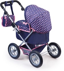 Bayer Chic 2000 Puppenwagen Trendy blau und rosa höhenverstellbar