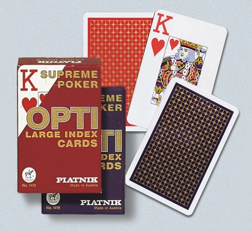 Piatnik Cartes de poker - grande index - Jeu de cartes de luxe