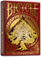 Bicycle Premium Spielkarten Poker Dragon Red Deck - Sammlerstück-2