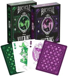 Bicycle Spielkarten Villains grün und lila - Kartenspiel für Erwachsene
