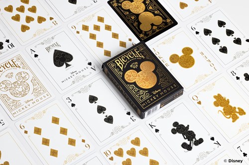 Bicycle Pokerkarten Mickey Mouse Black Gold - Premium Disney Spielkarten-3