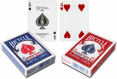 Bicycle Spielkarten Zauberkarten Magic Cards Index mehrfarbig