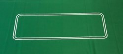 HOT Sports + Toys tapis de poker feutre vert ovale 93x182cm casino
