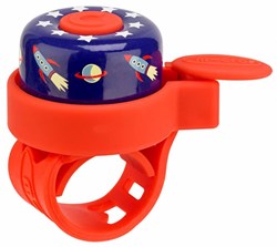 Micro sonnette vélo Rocket - sonnette rouge pour trottinette sécurité enfant