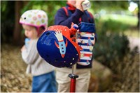 Micro sonnette vélo Rocket - sonnette rouge pour trottinette sécurité enfant-2