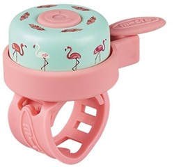 Micro sonnette Mint flamingo - accessoire trottinette et vélo - étanche