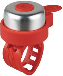 Micro sonnette vélo rouge - Accessoire trottinette - Étanche et flexible
