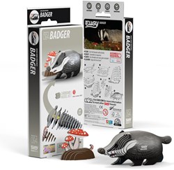 Eugy puzzle 3D - Blaireau - kit créatif pour enfants et adultes