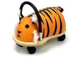 Wheelybug Rutschauto Tiger - Holzspielzeug für Kleinkinder klein