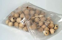 HOT Sports + Toys boules de bingo en bois 75 pièces numérotées 25mm jeu