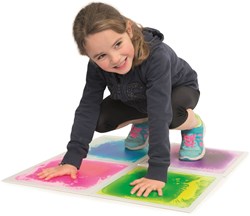 Stimove dalles sensorielles de sol 50x50cm lot de 4 colorées