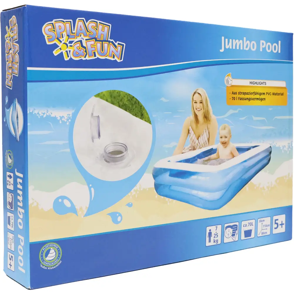 Vedes piscine Jumbo Pool 110x80x30cm pour enfants - PVC