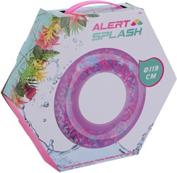 Alert Bouée Splash avec plumes - Multicolore - 119 cm - Anneau de natation