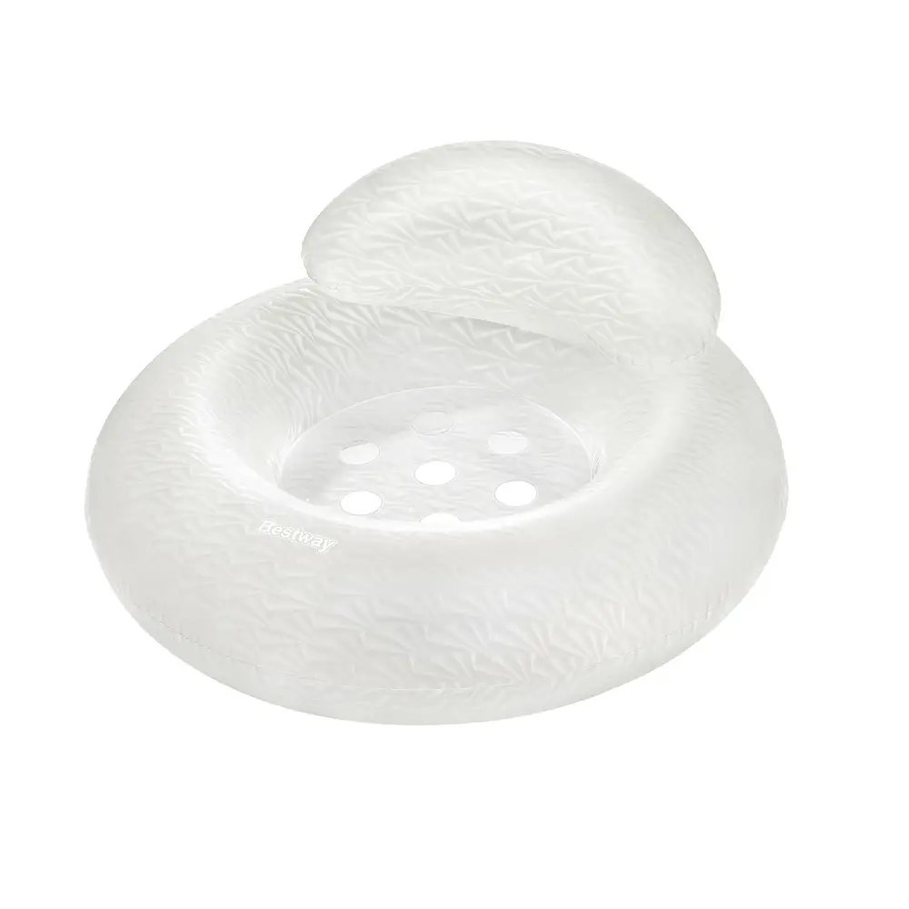 Bestway bouée avec appui-tête - PVC transparent scintillant 97cm
