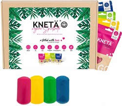 Kneta Pâte à modeler set - Argile créative 4 couleurs vegan 100g