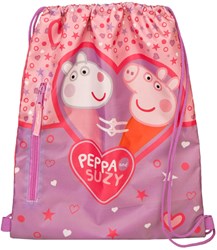Schoenentas Peppa Pig sac de sport enfant multicolore polyester sac à dos