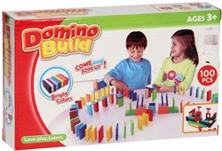 Jeu de dominos en bois 100 pièces jouet coloré éducatif enfants