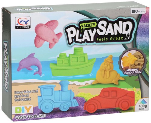 Lobbes sable à modeler véhicules et dauphin - jouet créatif 400g