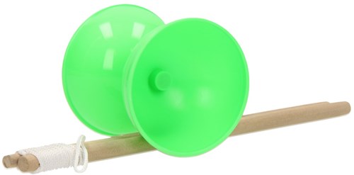 Diabolo grün Spielzeug für Kinder - Jonglieren und Spaß