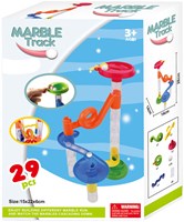 Lobbes circuit à billes jouet coloré 29 pièces construction créative