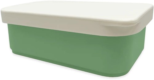Smikkels boîte à lunch inox avec couvercle en silicone 900ml vert - école enfant