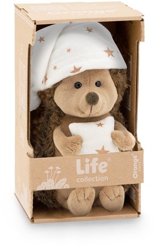 Orange Toys Kuscheltier Igel mit Schlafmütze - mehrfarbiges Plüschspielzeug